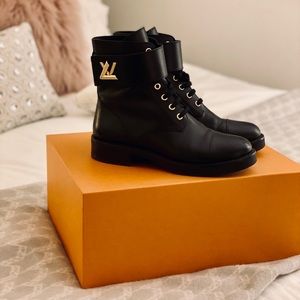 Authentic Louis Vuitton Combat Boots